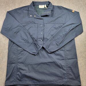 Fjallraven Jacket Womens Medium Dark Navy Abisko Hike Anorak G-1000 Pullover